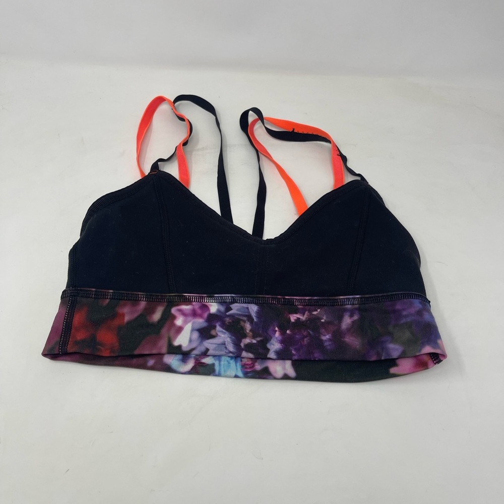 Lululemon Flip Your Dog Bra Top Size‎ 4 Spring Has Sprung Floral